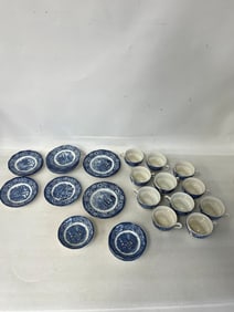 Lot of China Liberty Blue Betsy Ross China (29)