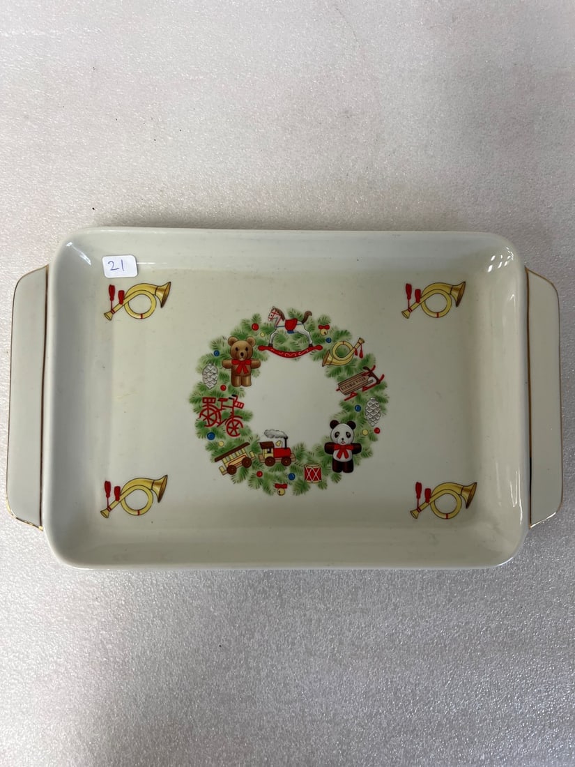 Toy Shop by David Shibata Christmas Platter: 12"L