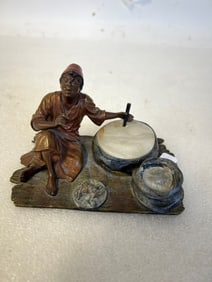 Vienna Bronze Candleholder Figural