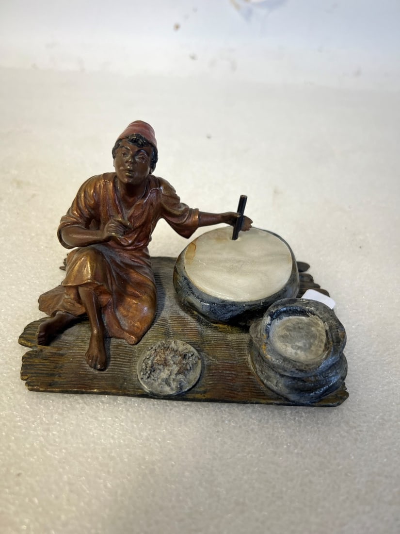 Vienna Bronze Candleholder Figural (1 of 1)