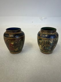 Pr. Oriental Cabinet Vases