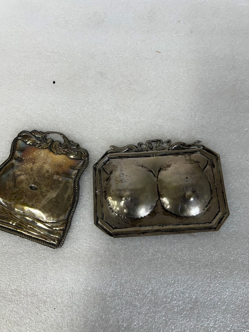 Italian Silver Ex Voto Breasts & Belly (1 of 2)