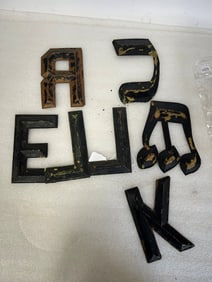 Gold Leaf Letters on Tin (8)