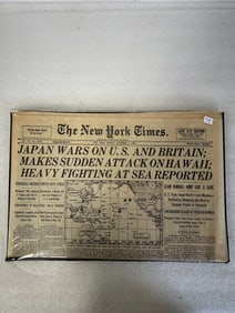 50th Anniversary WWII Newspaper 1941