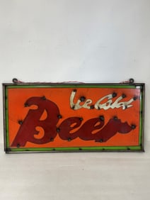 Hand Made Cold Beer Sign