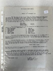 Text for the Trial Date of a Negro Slave 1812