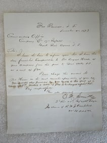 Fort Randall Dakota Letter