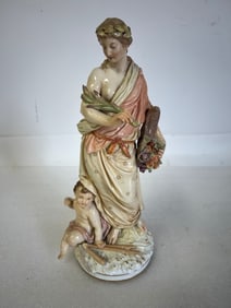 Antique German KPM Porcelain Figure of a Goddess