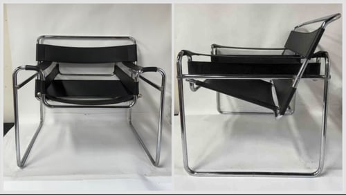 Pair of Mid-Century Modern Marcel Breuer B3 Wassily Chairs