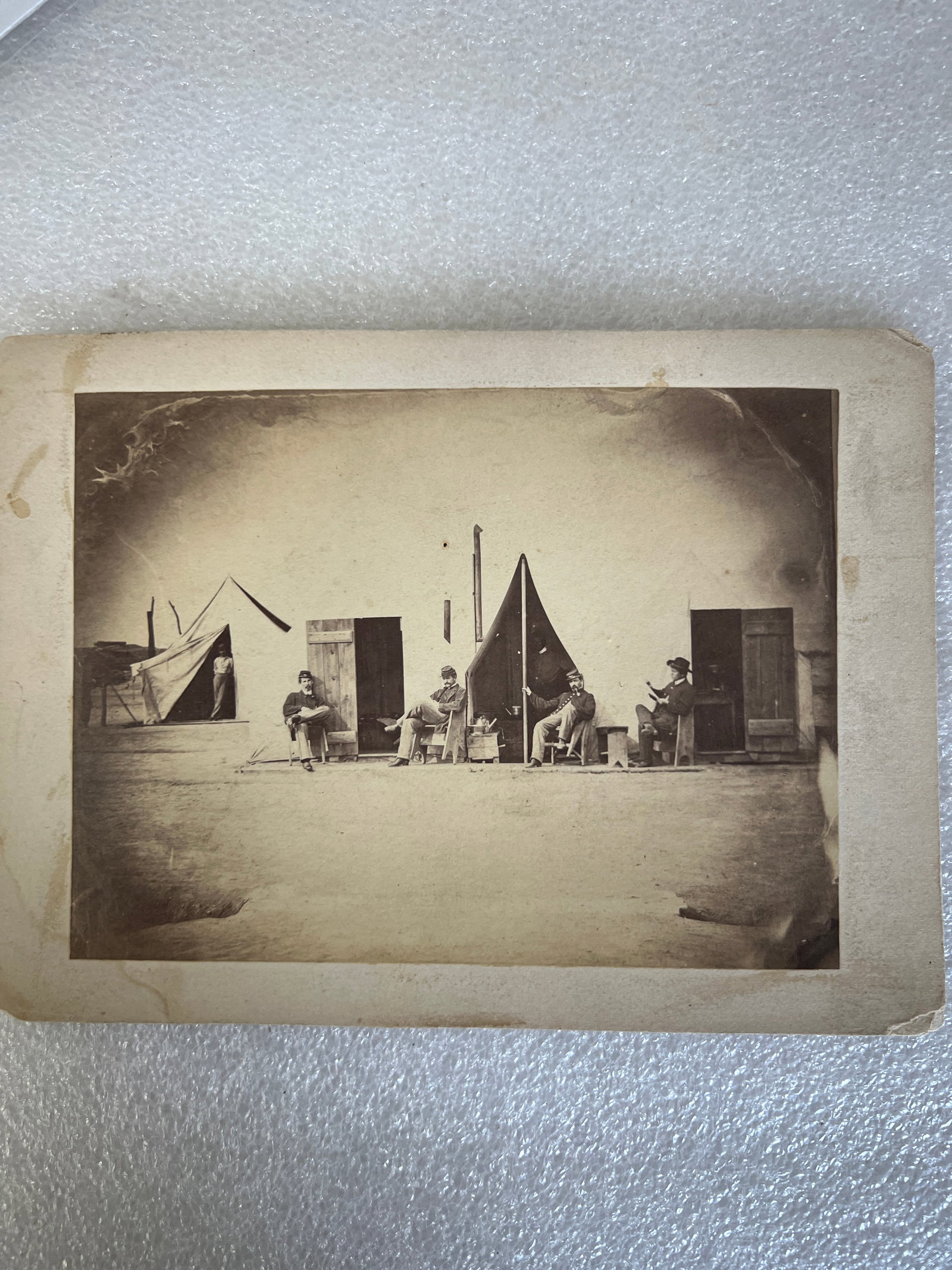 Fort Craig Photograph C 1862: On cardboard