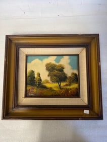 Costillo Oil on Board. Landscape Sgd.