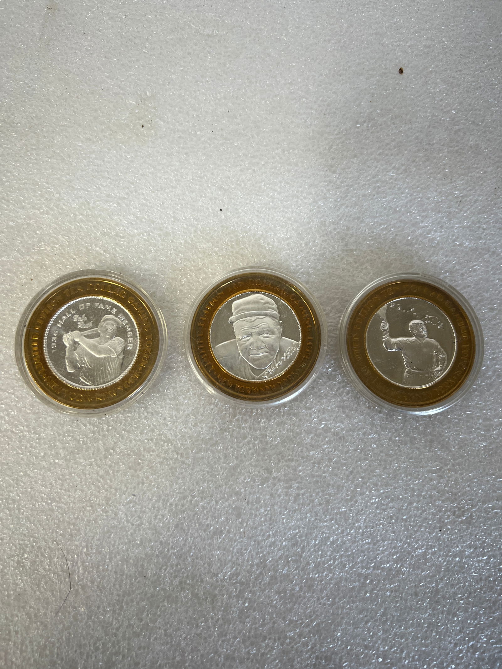 Limited Edition Ten Dollar Gaming Token Babe Ruth (3) (1 of 2)