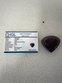 Natural Ruby Pear Shaped 370 Carats