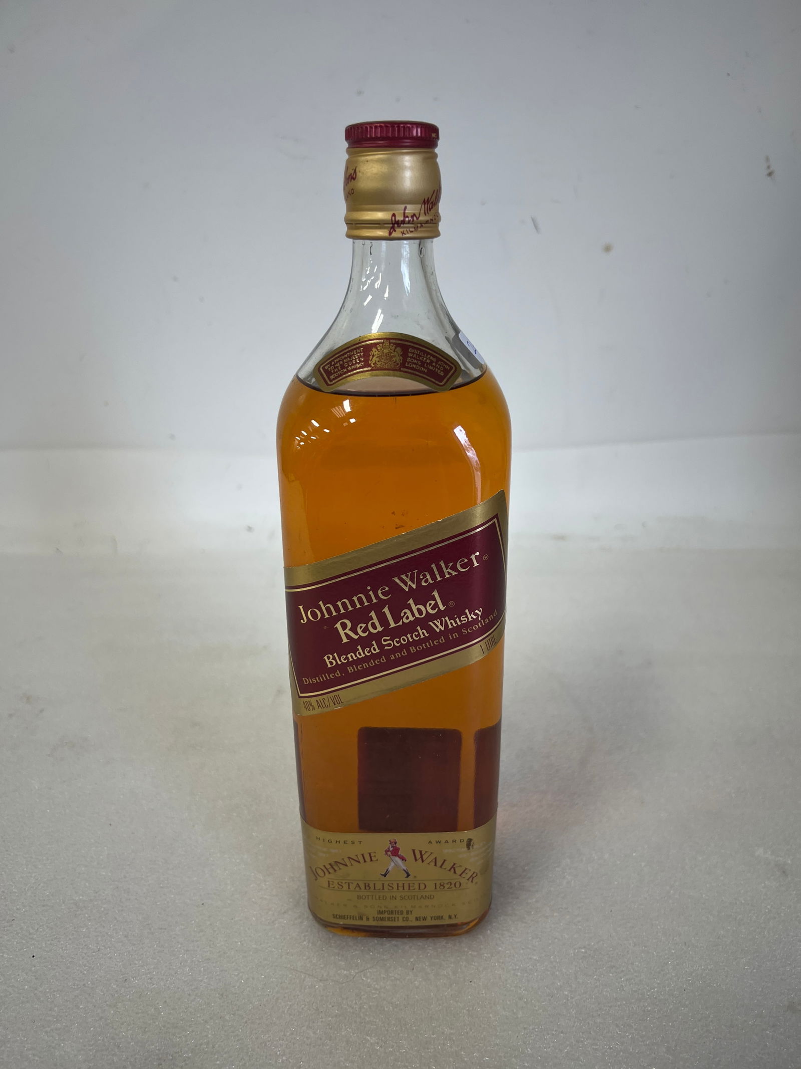 Johnny Waler Red Label Bottle: as Pictured Sealed