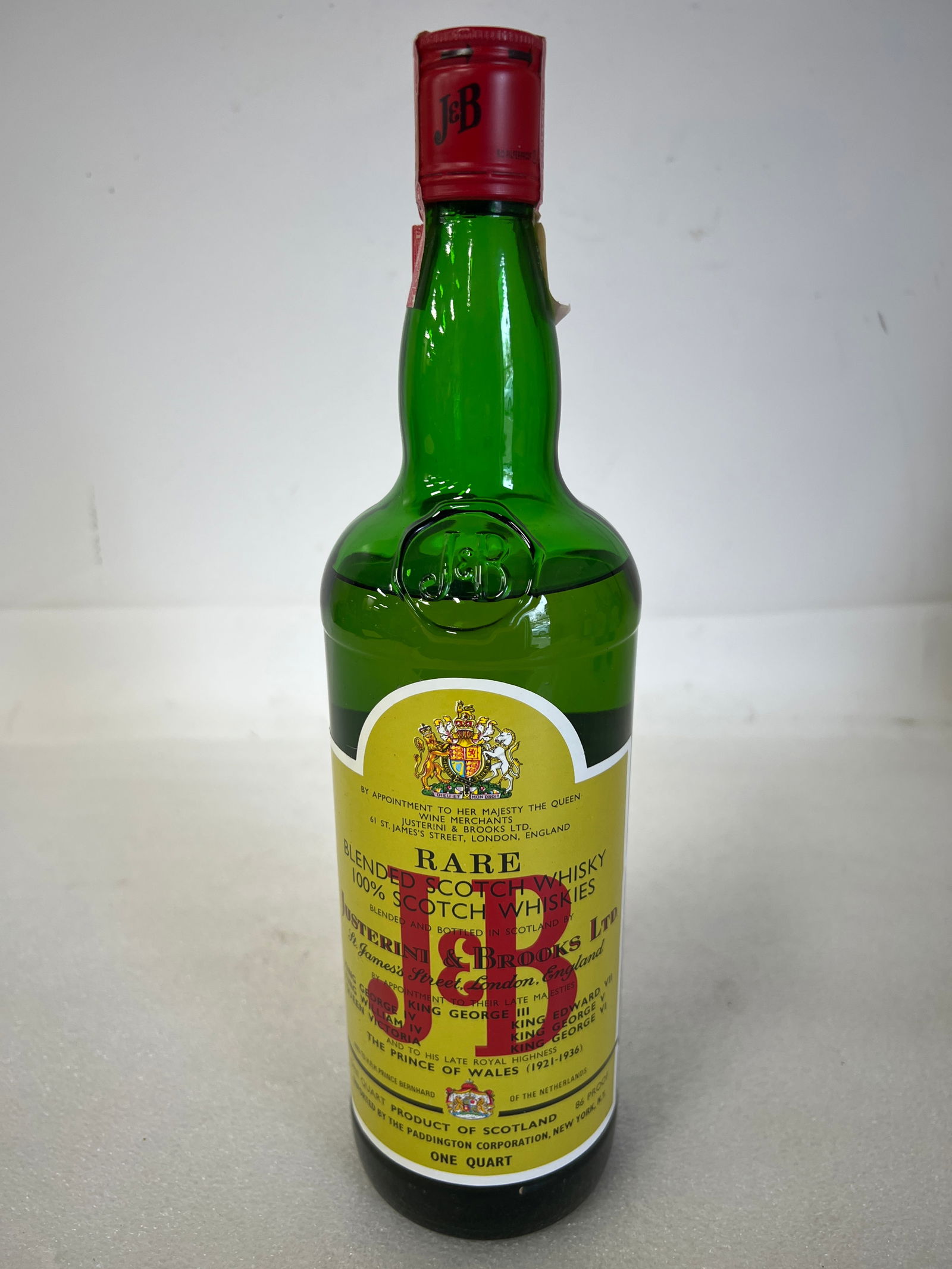 Rare J&B B bottle 1: as Pictured Sealed
