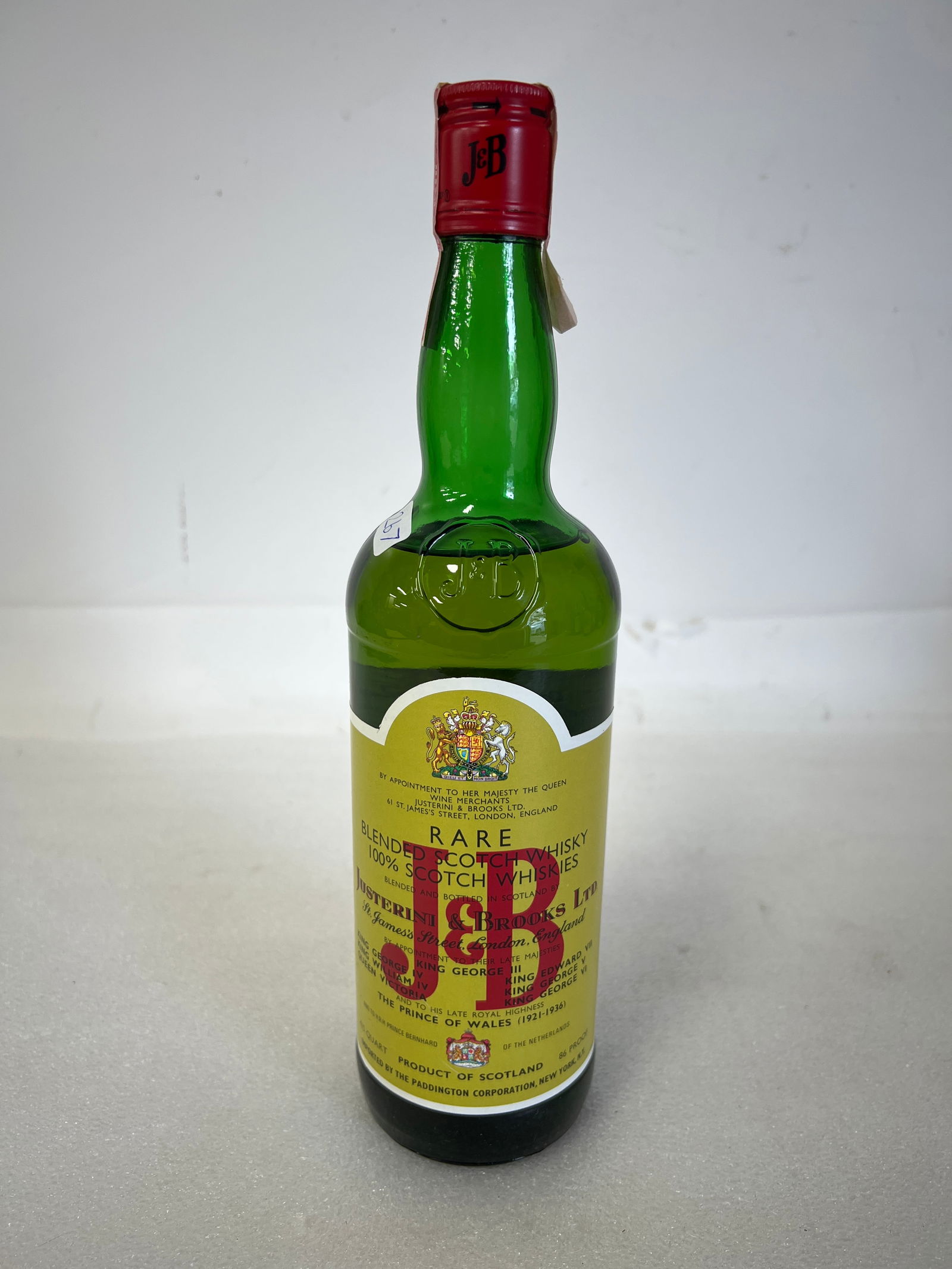 Rare J&B B bottle 2: as Pictured Sealed