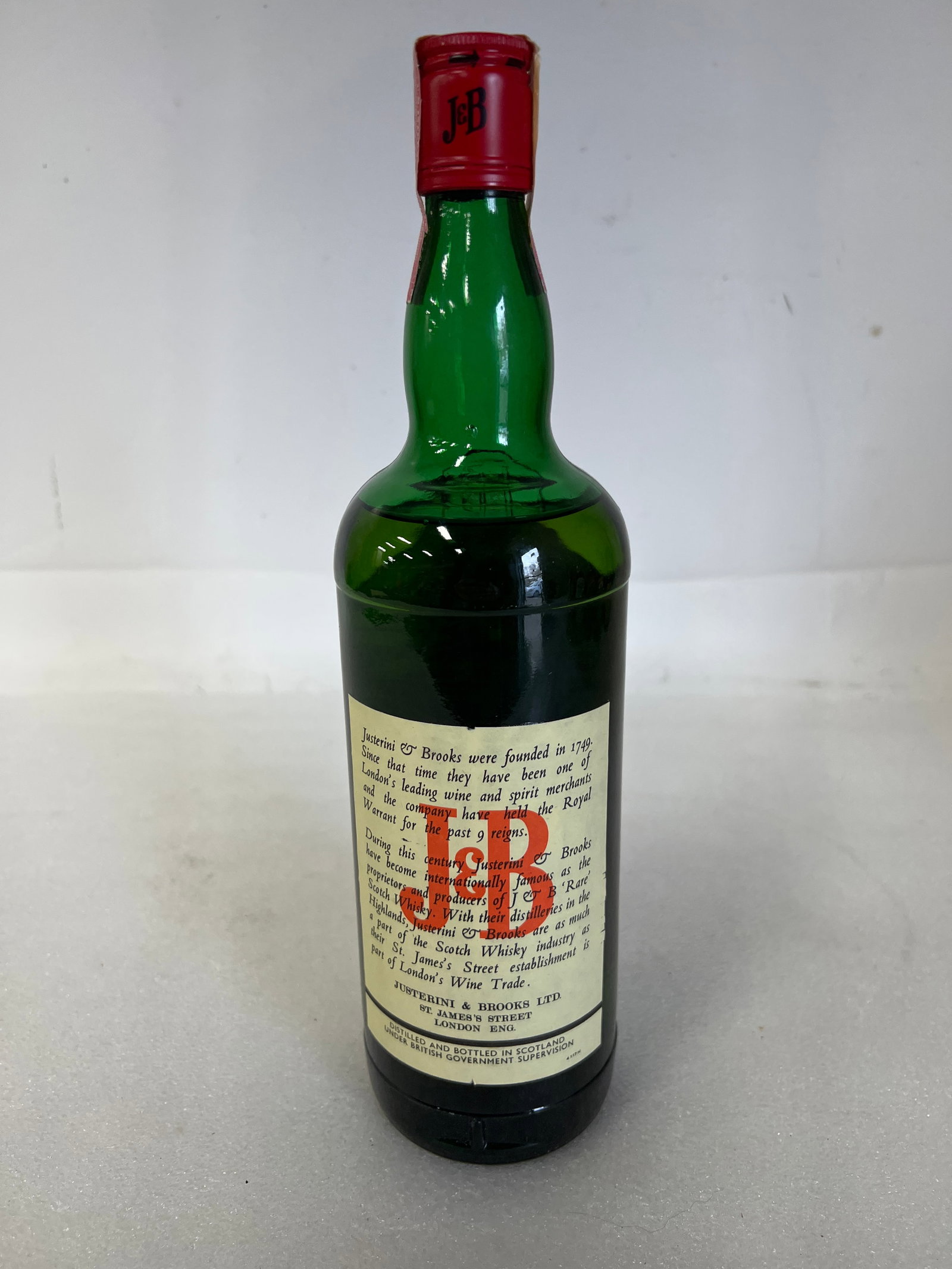 Rare J&B B bottle 3: as Pictured Sealed