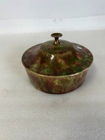 Marbleized Covered Bowl