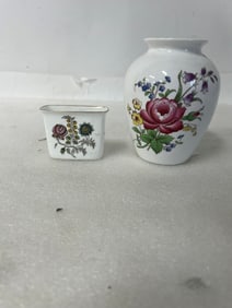 Spode Vase & Match Holder