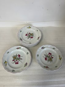 Spode Marlboorough Sprays Dinner Plates (8)