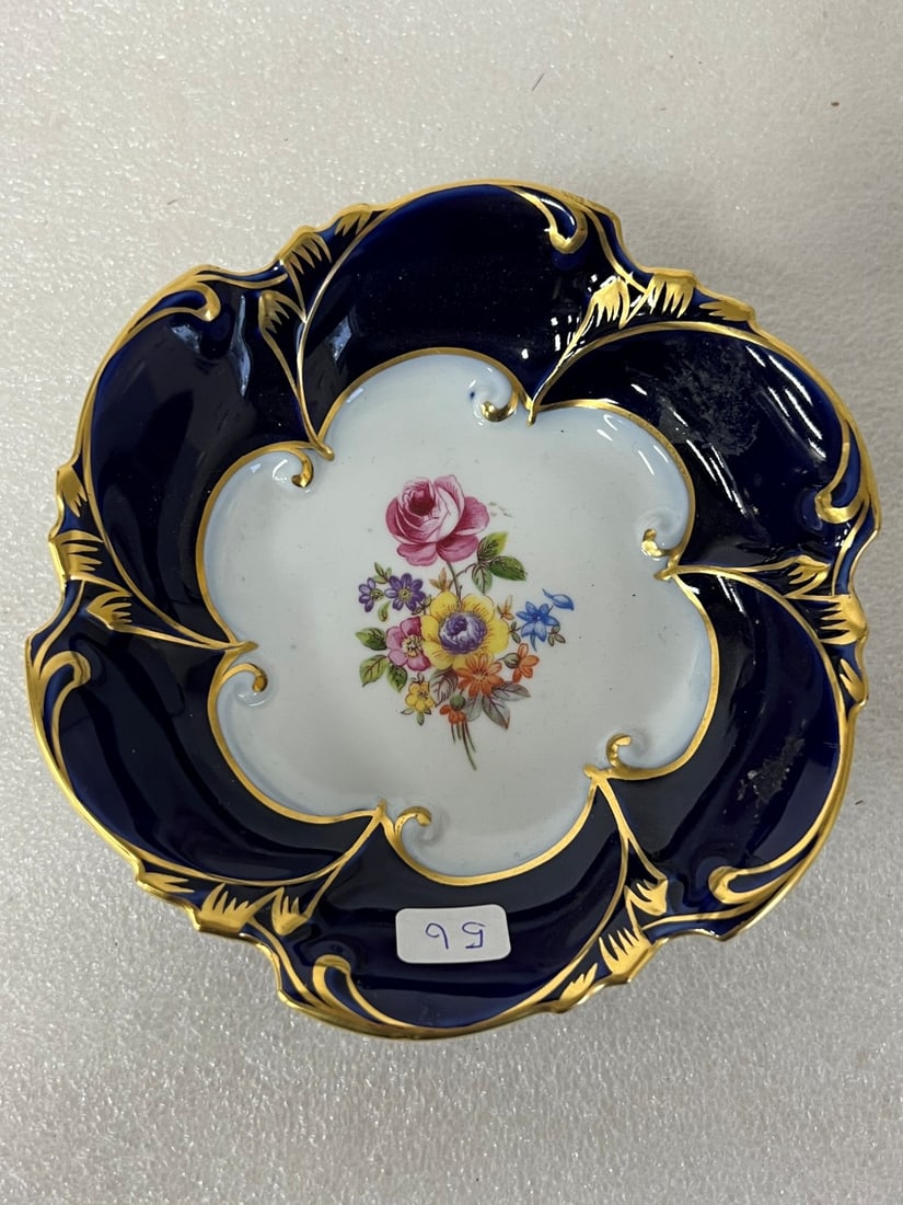 Antique Porcelain Footed Compote (1 of 2)