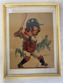 Thurman Munson New York News Print
