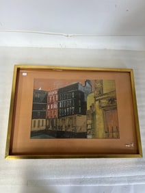 Watercolor, Street Scene