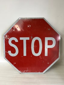 Vintage Metal Stop Sig