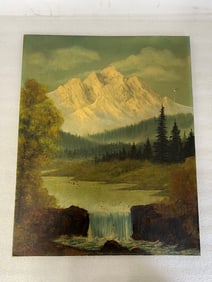 Helen R. Kesse Oil on  Board landscape Sgd