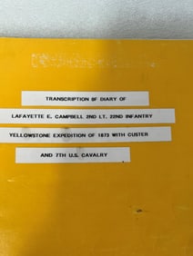 Transcription of Yellowstone Expedition 1873 W/Custer