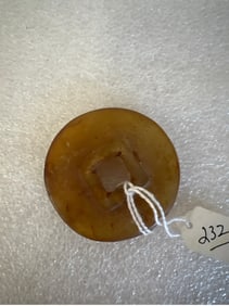 19th C. Jade Brown Disc.