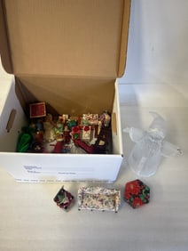 Large Lot of Doll House Miniatures  and Christmad Ornaments (41)