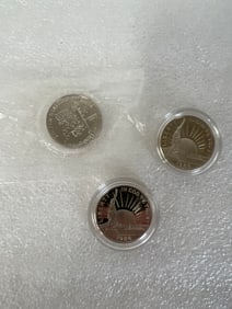 1986  Liberty Half Dollars (2) & 1992 Olympic Silver Dolllar