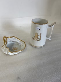 Limoges  Porcelain Mug and Sack
