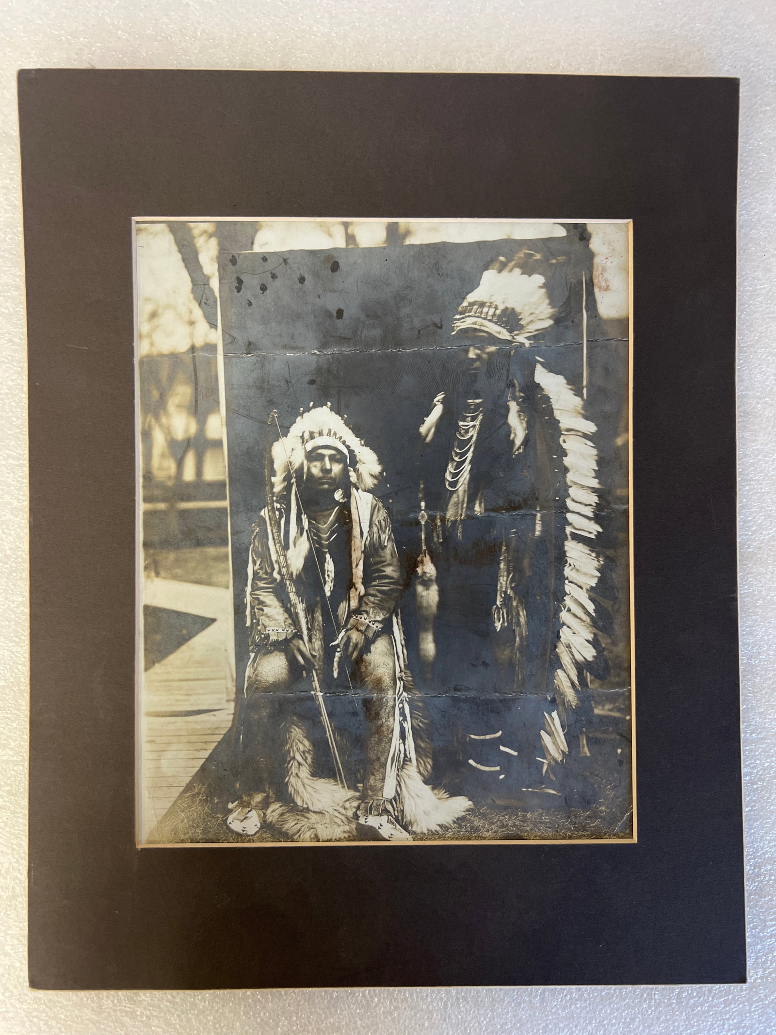 Chief Joseph Nez Pierce Tribe Photo: Chief Joseph, Jim Kash Kash Photo. Jim Kash-Nez Pierce Preaener 9 1/2" H by 7 1/2" W