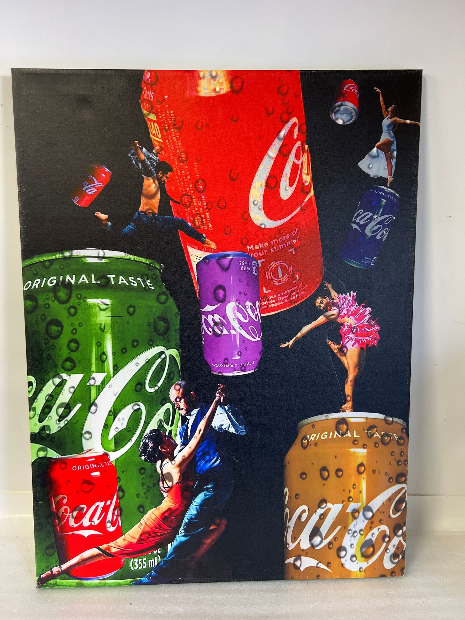 Coca Cola Ad Campaign Poster: As Pictured 40" H by 30 1/2" W