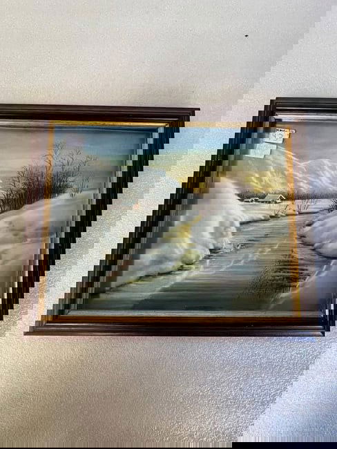 Watercolor Winter Landscape (1 of 2)