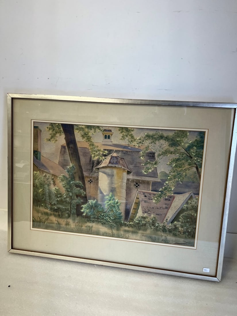 Olin Dows Watercolor Signed (1 of 2)