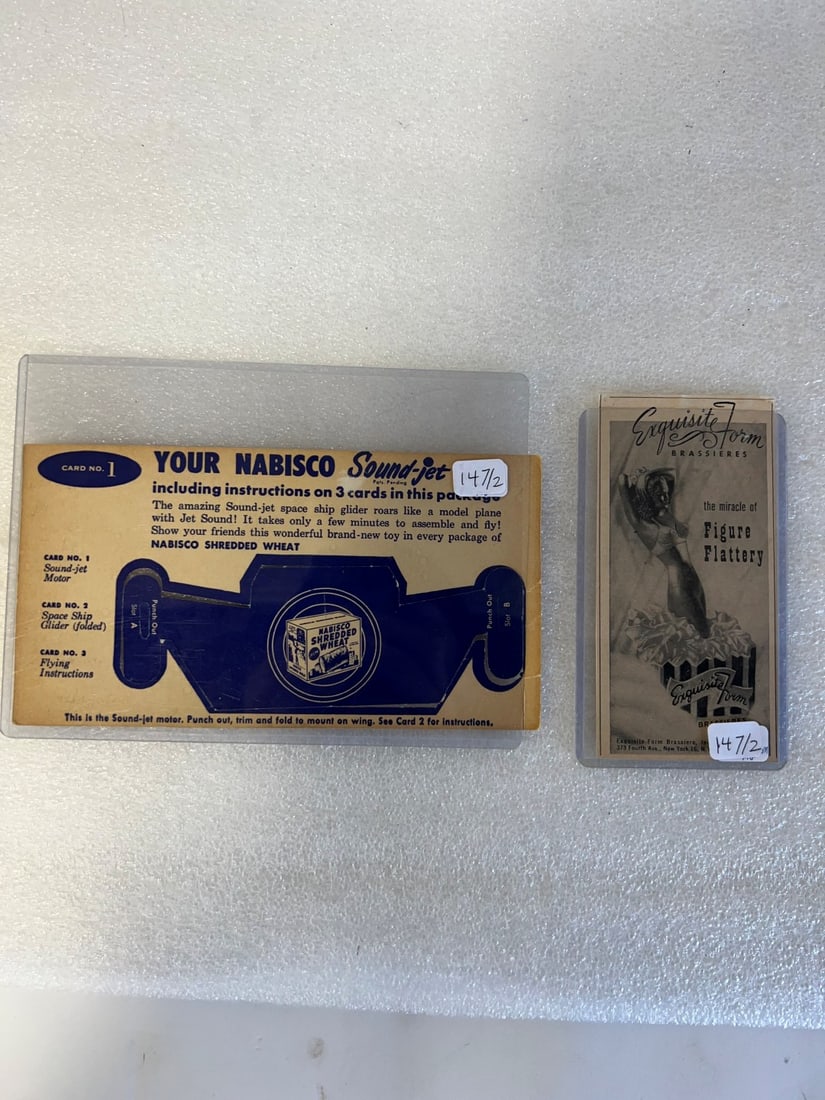 Adv. Forms (2): Adv. for Exquisite form and Nabisco sound-Jet Smallest 5 1/2" H by 2 1/2" W largest 4" H by 7 1/4" W