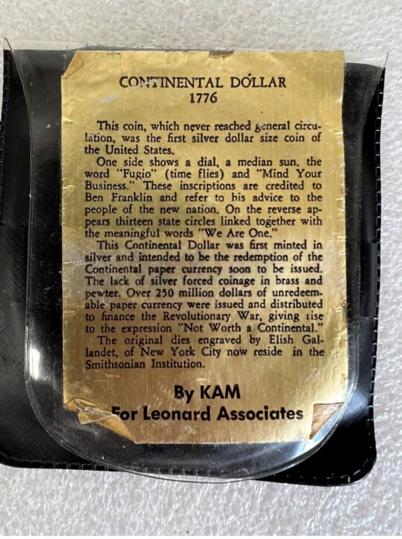 Continental Dollar 1776 - 2