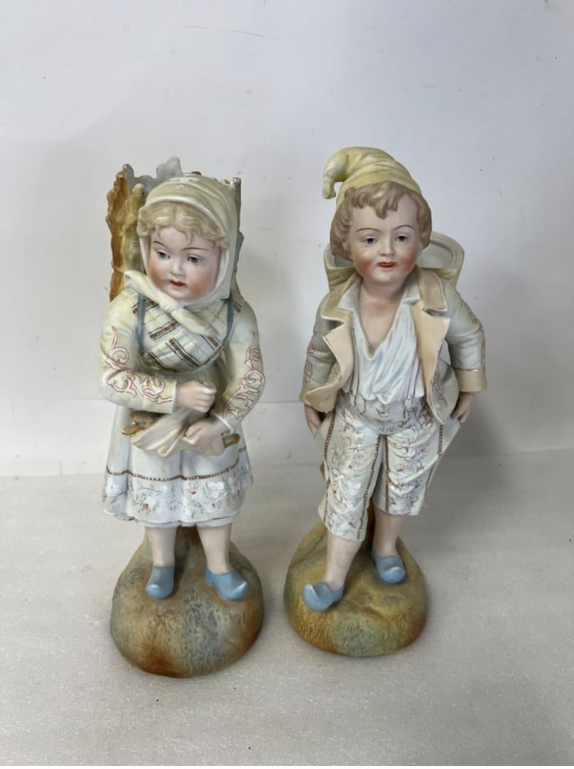 Antique Bisque Figures (2) (1 of 1)