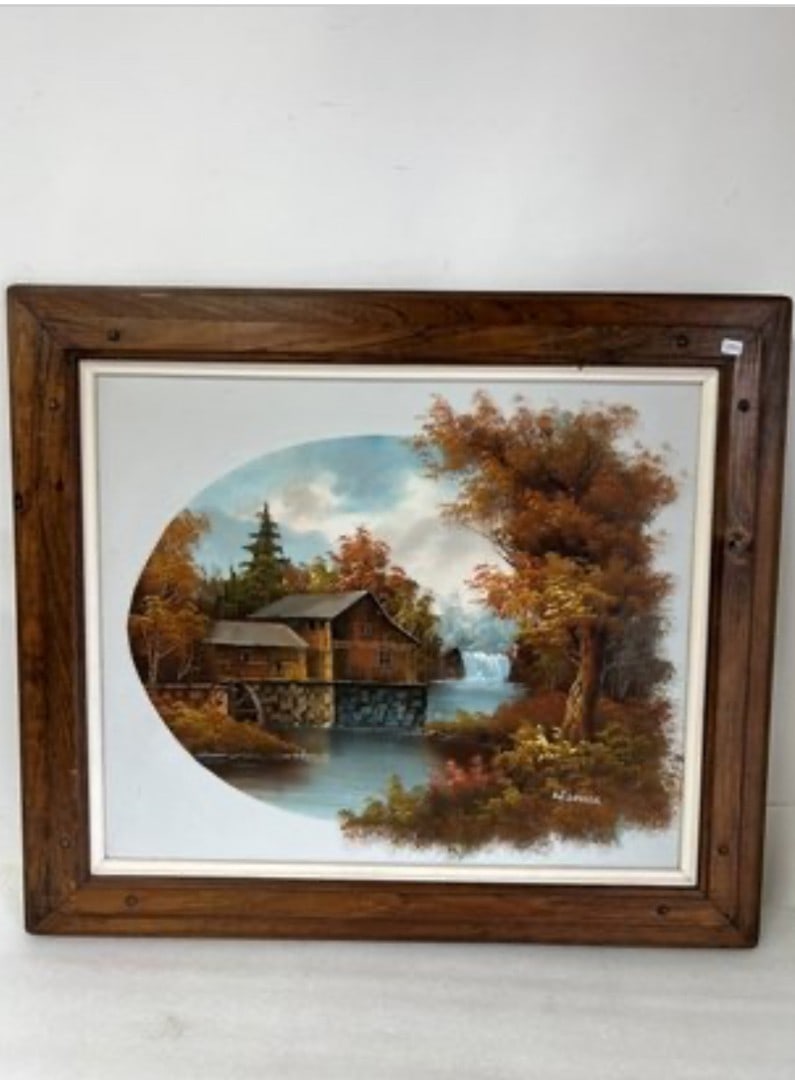 Large Mill House Painting (1 of 3)