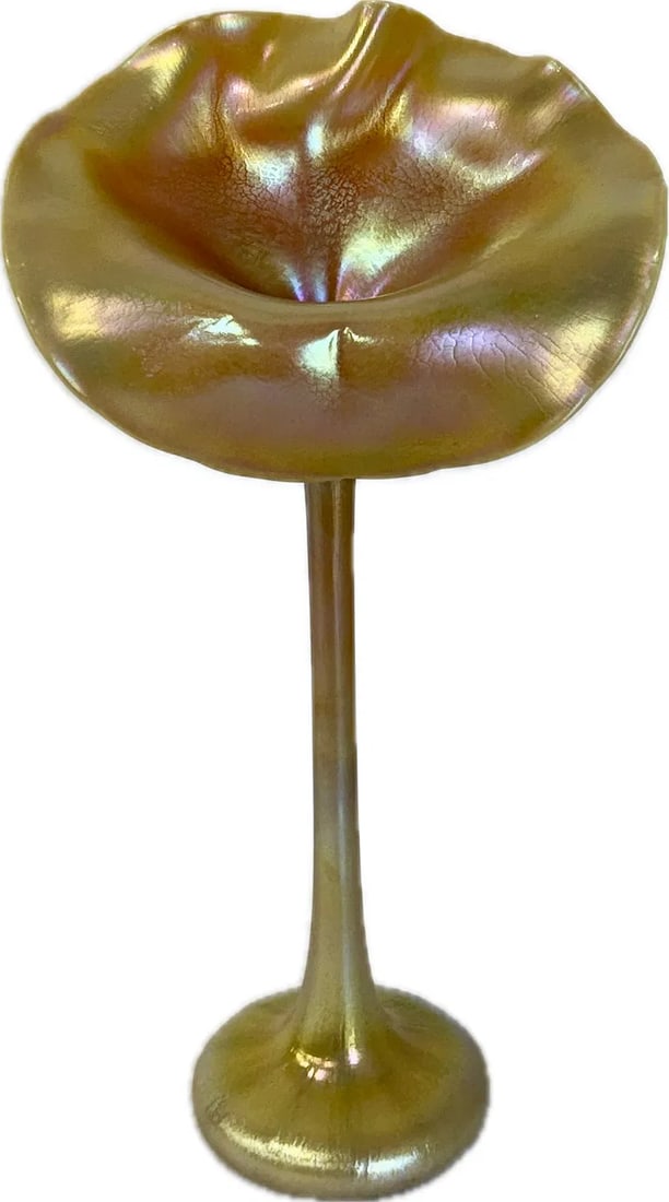 Tiffany Iridescent Favrile Glass Jack-In-The-Pulpit Vase (1 of 7)