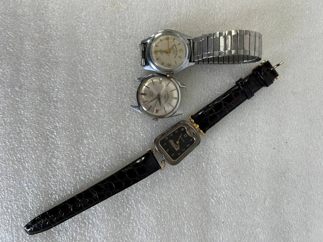 Collectors Lot of Watches inc. Coca-Cola & Ford & Bouchard(3) (1 of 2)