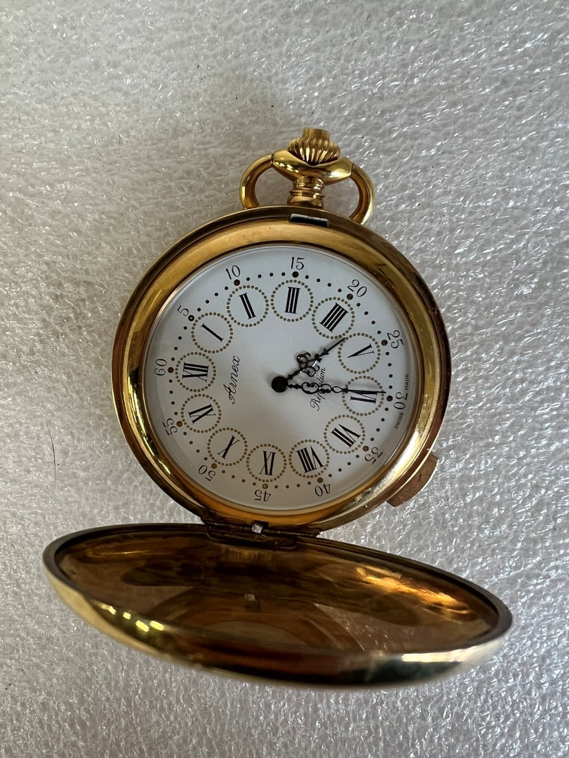 Fancy Gold Filled Arnex Pocket Watch (1 of 2)
