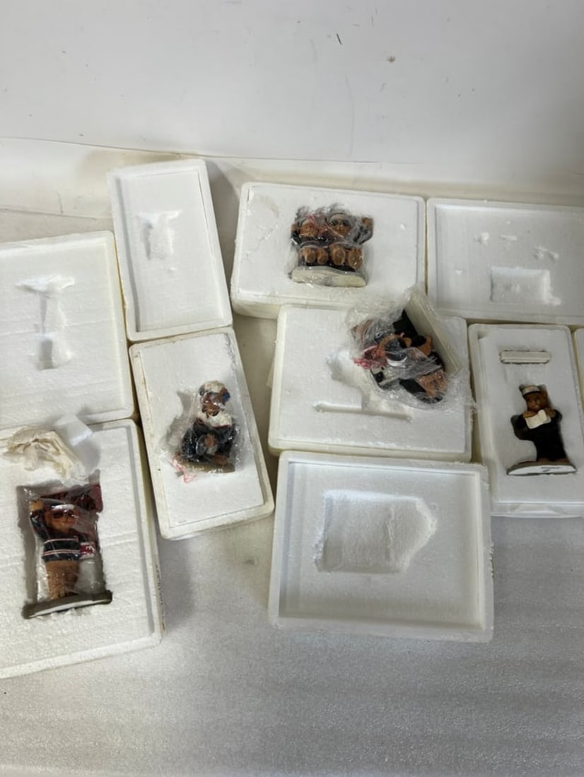 Lot of Dale Earnhardt Bear Figurines: As pictured