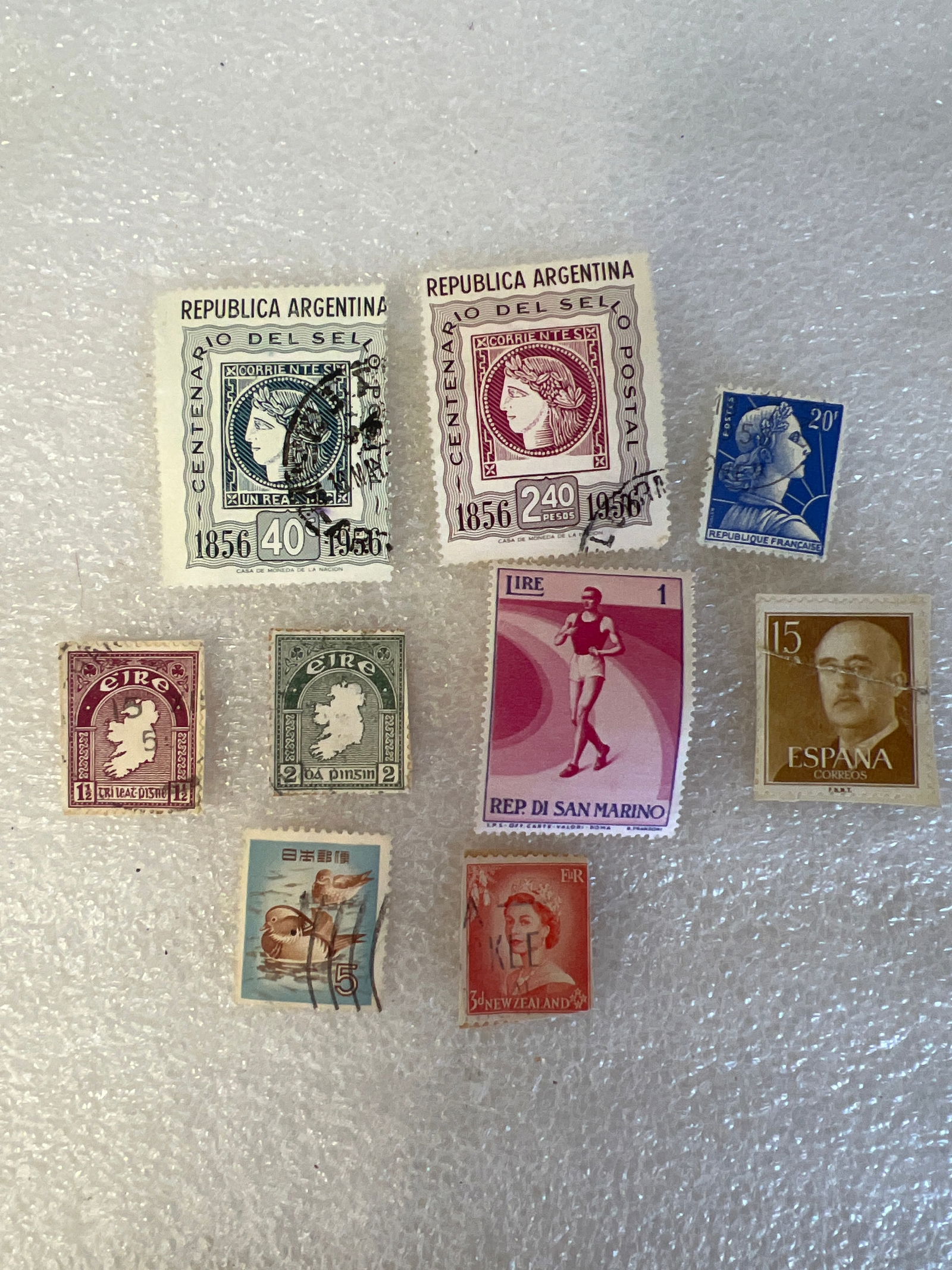 Collection of European Postal Stamps (9) (1 of 1)