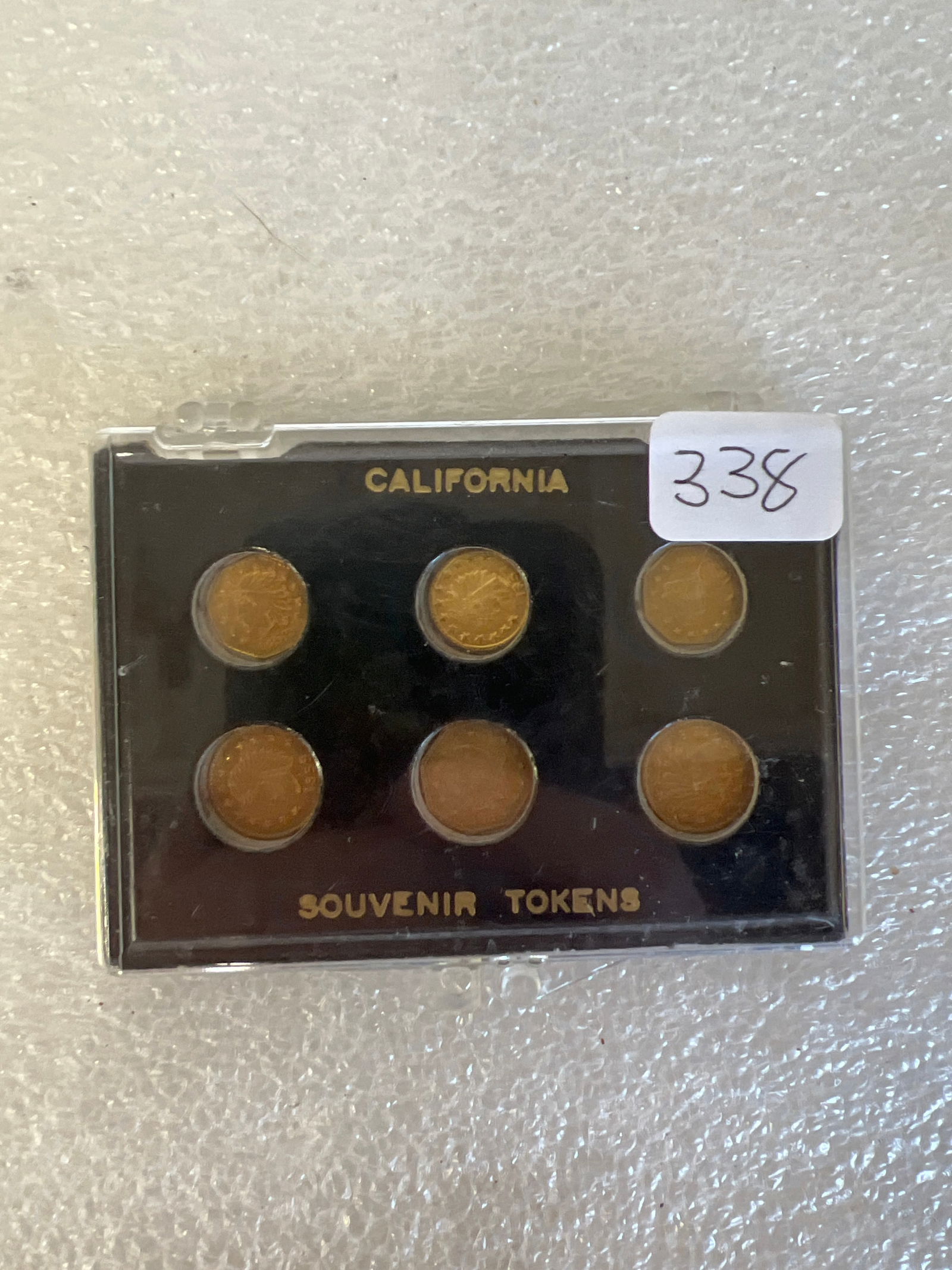 California Souvenir Tokens: As pictured 1855-1859