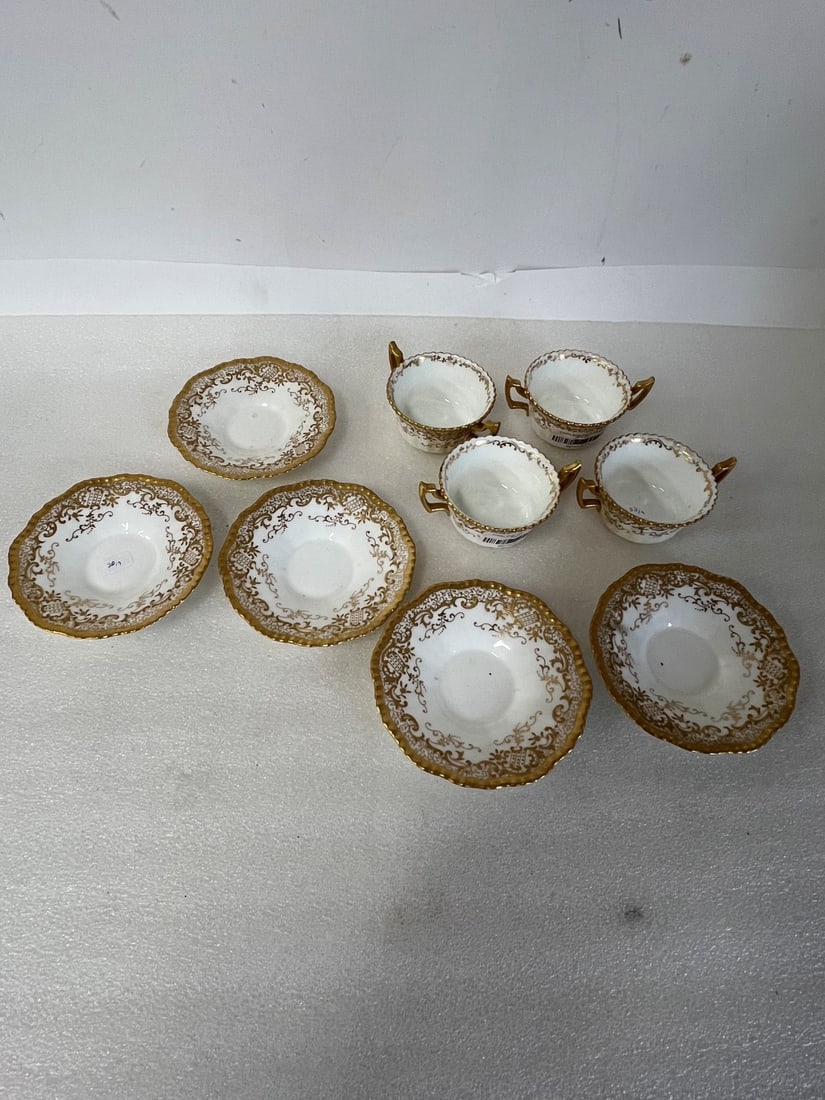 Coalport Antique Soups and Underpllates (4 sets) plus extra plate (1 of 2)