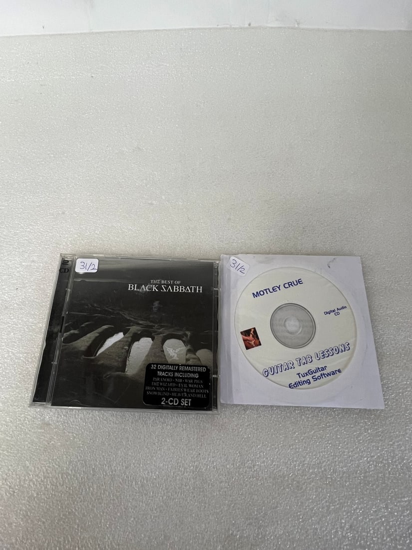 Two CD's Black Sabbath & Motley Crue: Black Sabbath Part II.